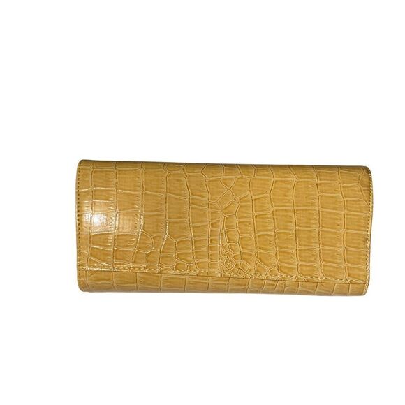 Clutch purse/bag, evening bag, Yellow, with 2 straps,New Without Tags - Picture 3 of 13